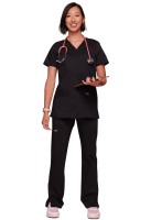 Bluza medyczna Cherokee Workwear WWE620 BLK