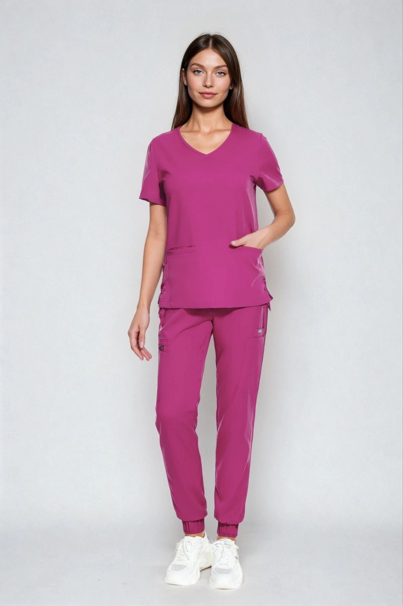 Komplet medyczny damski Scrub model Treat kolor Rose