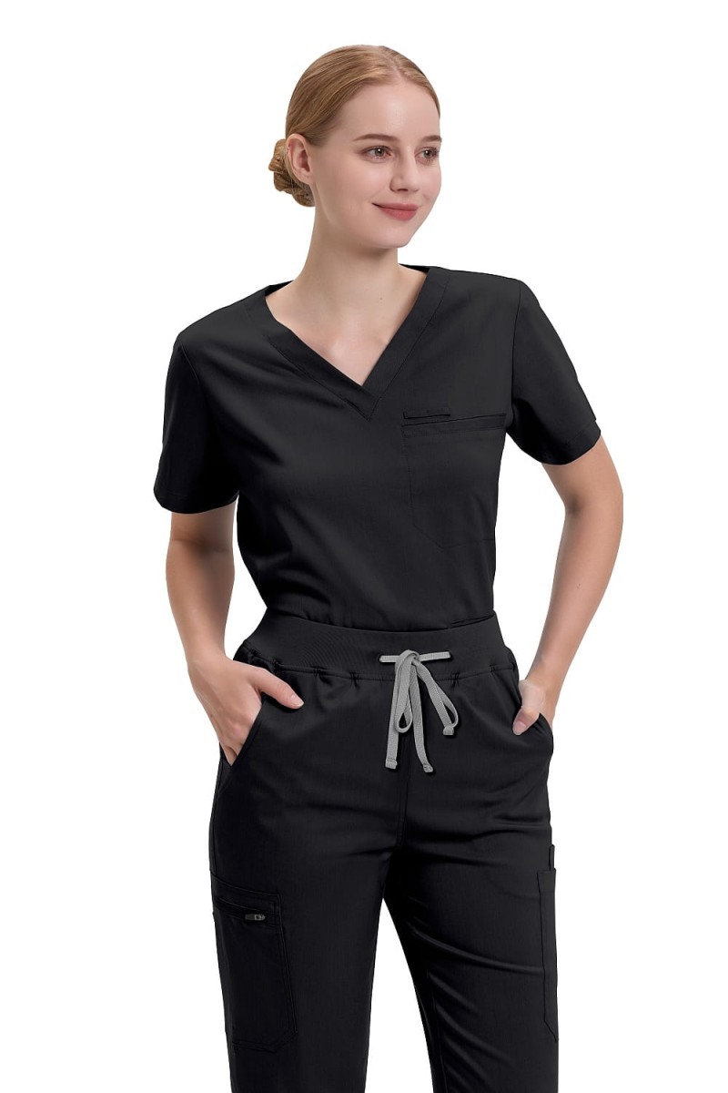 Komplet medyczny damski Scrub model Prescribe kolor Black