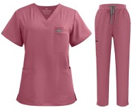 Komplet medyczny damski Scrub model Prescribe kolor Coral Pink