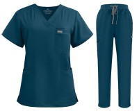 Komplet medyczny damski Scrub model Prescribe kolor Sea Blue