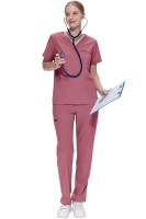Komplet medyczny damski Scrub model Prescribe kolor Coral Pink