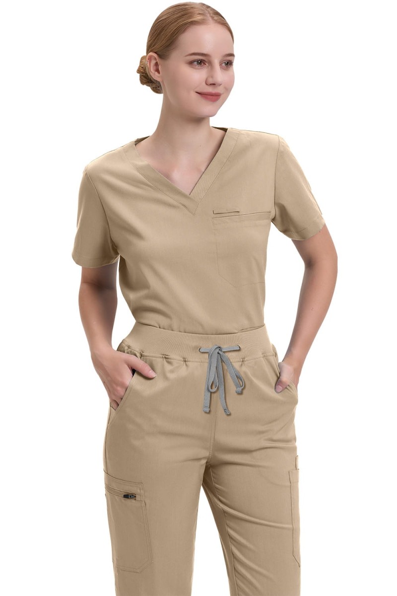 Komplet medyczny damski Scrub model Prescribe kolor Coffee