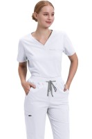 Komplet medyczny damski Scrub model Prescribe kolor White