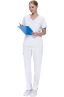 Komplet medyczny damski Scrub model Prescribe kolor White
