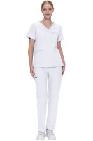 Komplet medyczny damski Scrub model Prescribe kolor White