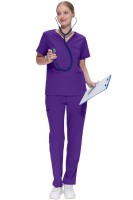 Komplet medyczny damski Scrub model Prescribe kolor Violet