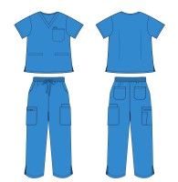 Komplet medyczny damski Scrub model Prescribe detale