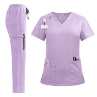 Komplet medyczny damski Scrub model Vital kolor Lavender
