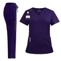 Komplet medyczny damski Scrub model Vital kolor Violet