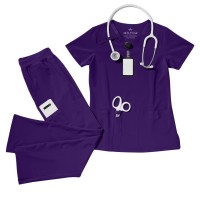 Komplet medyczny damski Scrub model Vital kolor Violet