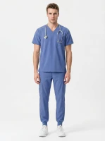 Komplet medyczny męski Scrub model Antidote - kolor Sky Blue