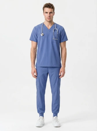 Komplet medyczny męski Scrub model Antidote - kolor Sky Blue