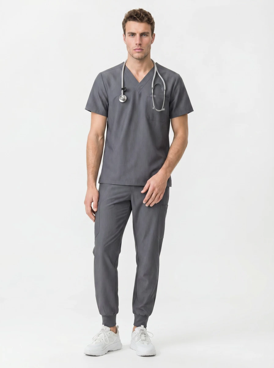 Komplet medyczny męski Scrub model Antidote - kolor Grey