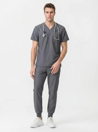 Komplet medyczny męski Scrub model Antidote - kolor Grey